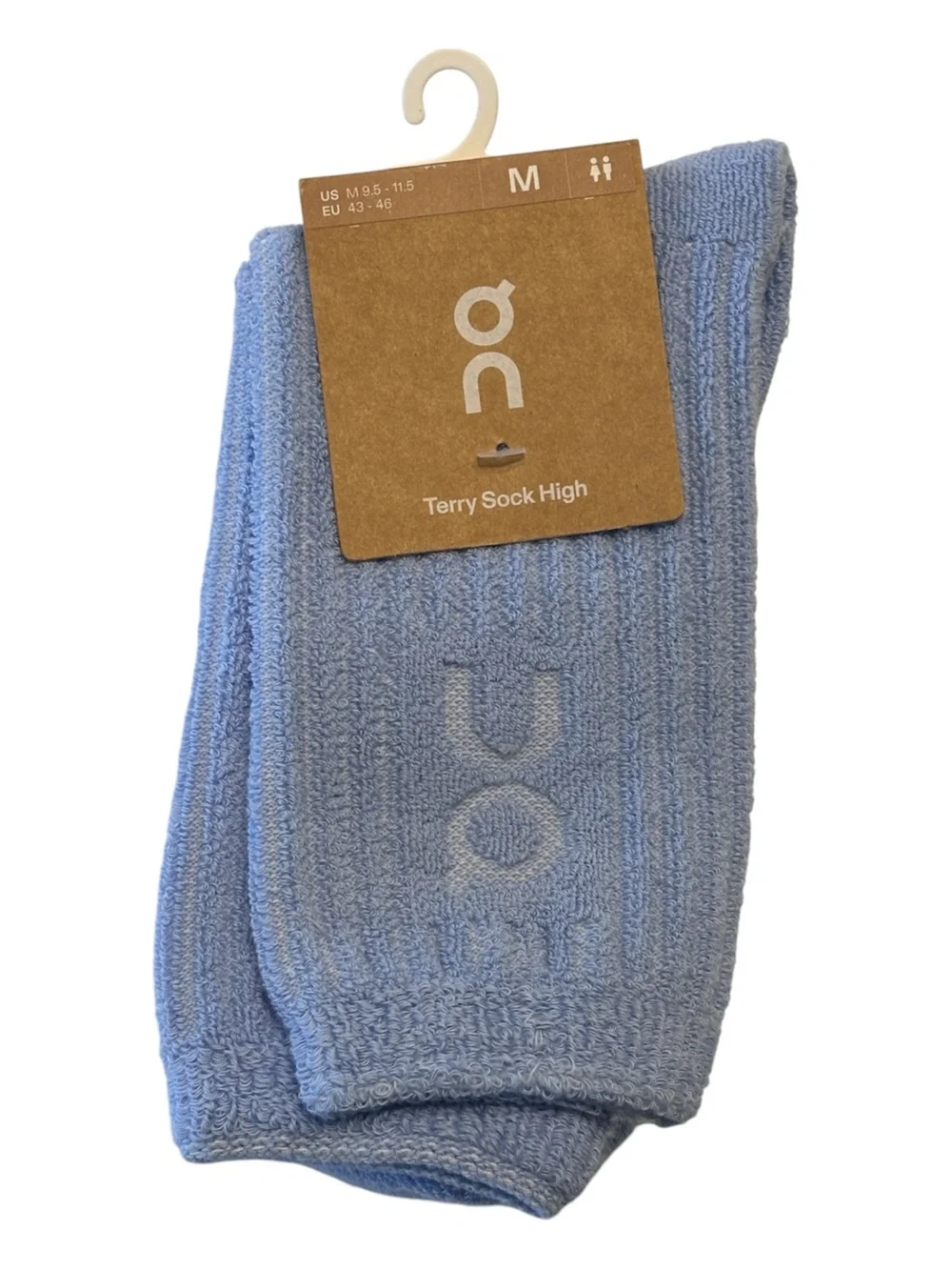 On Running Men's Light Blue Terry Sock High